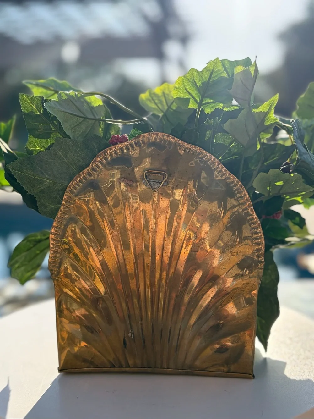 Copper Planter with Lush Greenery - Home Accents
